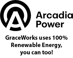 Arcadia-Power GraceWorks uses 100% Renewable Energy, you can too!
